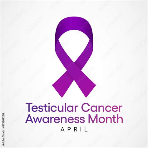 Vector Illustration On The Theme Of Testicular Cancer Awareness Month