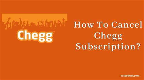 Chegg Subscription Cancellation Support Guide Delete Chegg Account