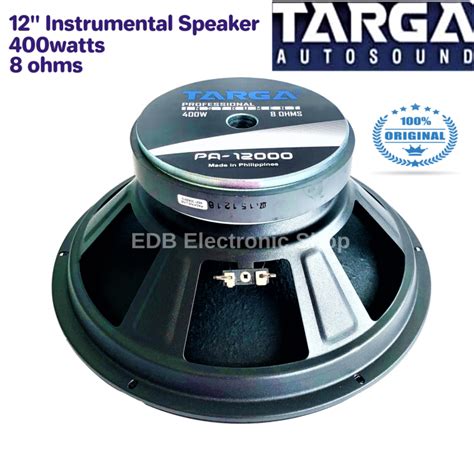 Targa PA 12000 12 Instrumental Speaker 400watts 8ohms PA 12000 PA12000