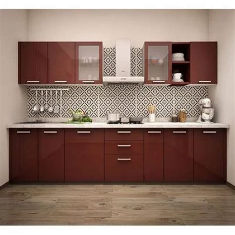 Wooden Modular Straight Kitchen Warranty 1 5 Years Rs 2000 Square