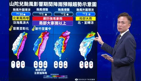 中颱山陀兒增強暴風圈擴大 這2天最接近台灣嚴防強風豪雨