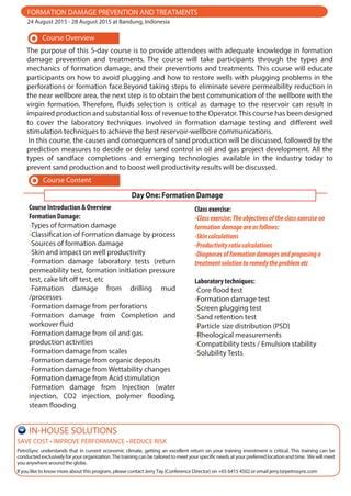 Petrosync Formation Damage Prevention And Treatments Pdf