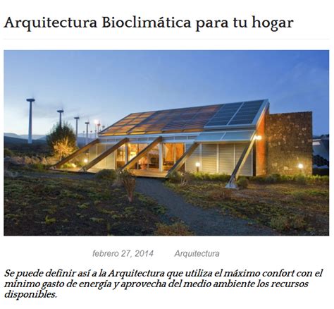 Arquitectura Bioclimática Para Tu Hogar Frisoesblogproximos Articulos