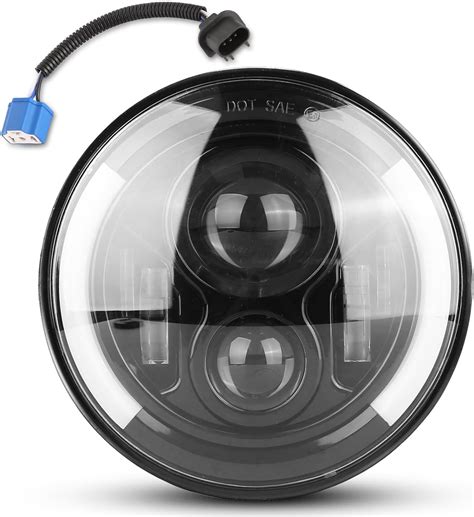 Amazon Moclever Round Led Headlights In W Lm Halo Car