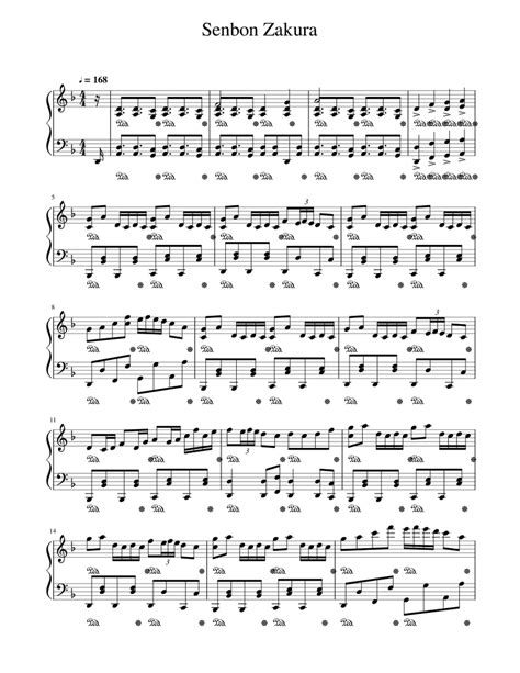 Senbonzakura Sheet Music For Piano Solo