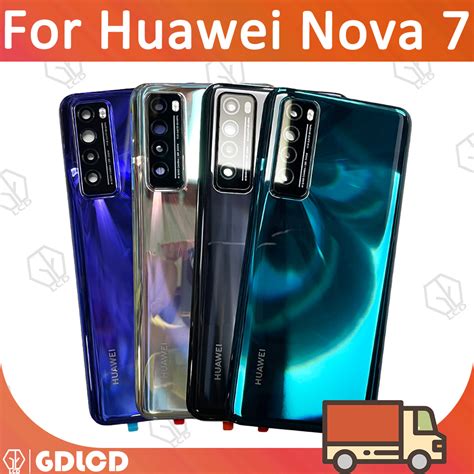 For Huawei Nova 7 7se Back Battery Cover Housing Case Rear Door