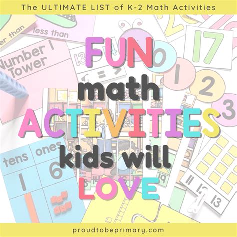 30 Super Fun Math Activities And Books To Teach Math In K 3