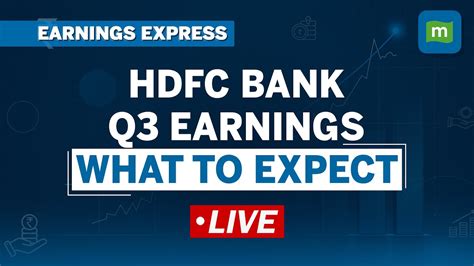 Hdfc Bank Q3 Preview Nii May Grow 5 Qoq Deposit Costs To Hit