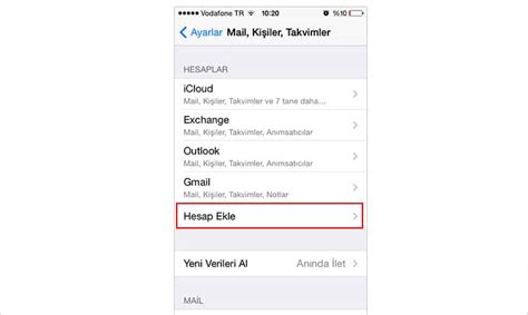 iPhone iPad için e posta hesabı kurulumu Alfa Tasarım İnternet