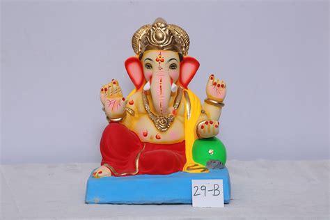 Ganpati Idol Sitting With Modak Atharv Eco Friendly Ganesh Idols