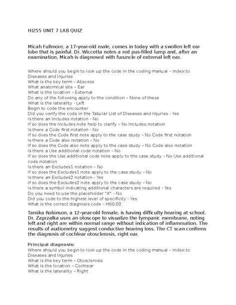 Quiz Practice Hi Unit Lab Quiz Micah Fullmore A Year Old