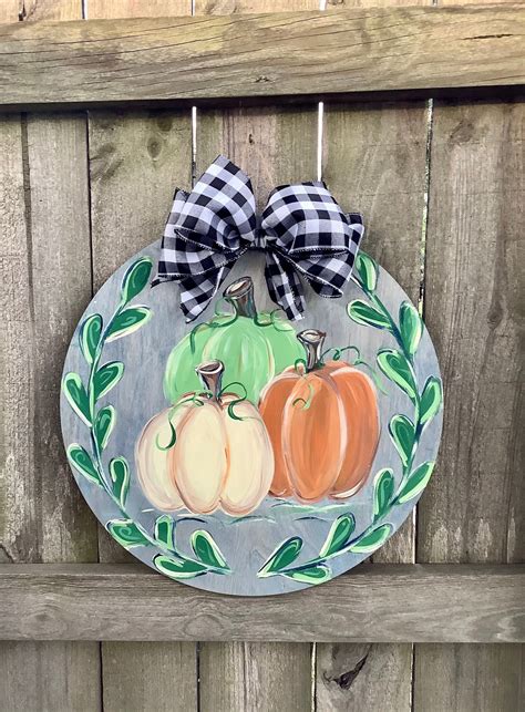 Fall Wooden Door Hanger Pumpkin Stacked Door Hanger Fall Etsy Artofit