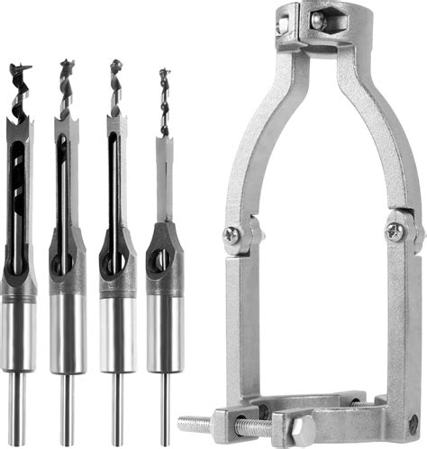 Djapwpx Square Hole Drill Bit Adapter With Drill Bits Carbide Square