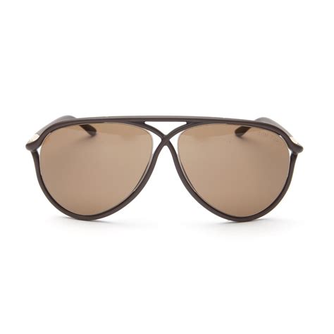 Maximillion Dark Brown Roviex Lens Tom Ford Sunglasses