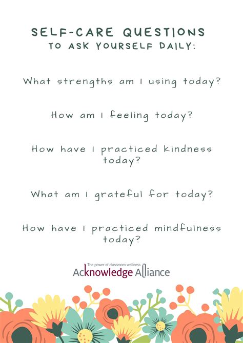 Self Care Acknowledge Alliance