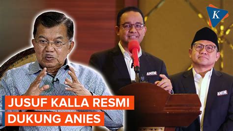 Jusuf Kalla Nyatakan Dukung Anies Di Pilpres 2024