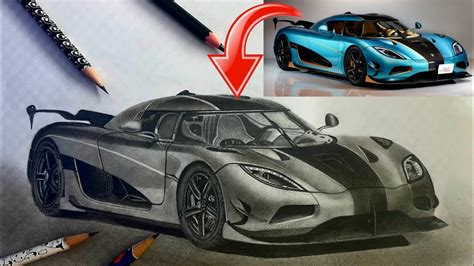 How To Draw A Realistic Koenigsegg Agera YouTube