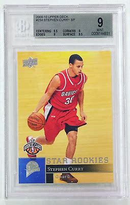 Upper Deck Stephen Curry Star Rookies Sp Bgs Rookie Card