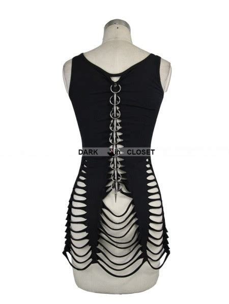 Devil Fashion Black Gothic Punk Tank Top For Women