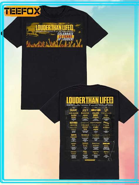 Louder Than Life 2024 Biggest Rock Festival Tour T Shirt Walmart