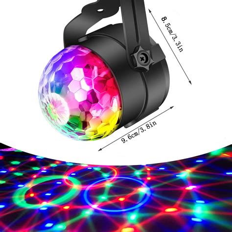 Discokugel Lights Lichteffekt Rgb Led B Hnenlicht Musikgesteuert Dj