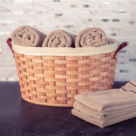 Wicker Laundry Baskets Rustic Amish Woven Clothes Hampers — Amish Baskets