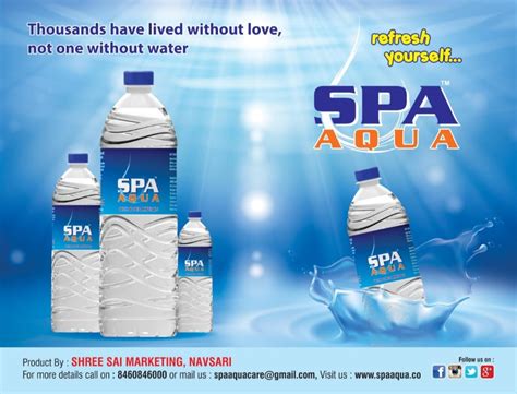 Spa Aqua Packaged Drinking Water Bottles Ml Available Packaging