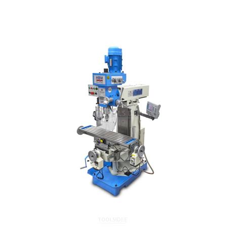 Hbm Bf Professional Milling Machine With Axis Lcd Digital Readout