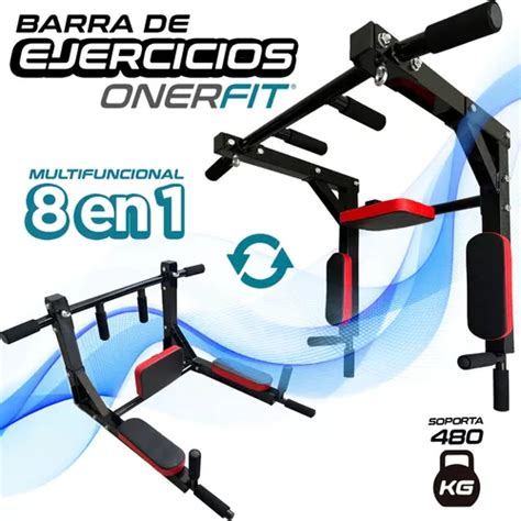 Barra 8en1 De Pared Multifuncional Pesas Gym Box Dominadas Envío gratis