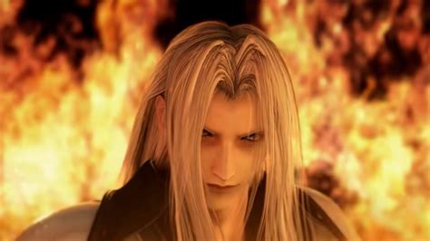 Crisis Core Final Fantasy Reunion Sephiroth Fire Scene Cg Youtube