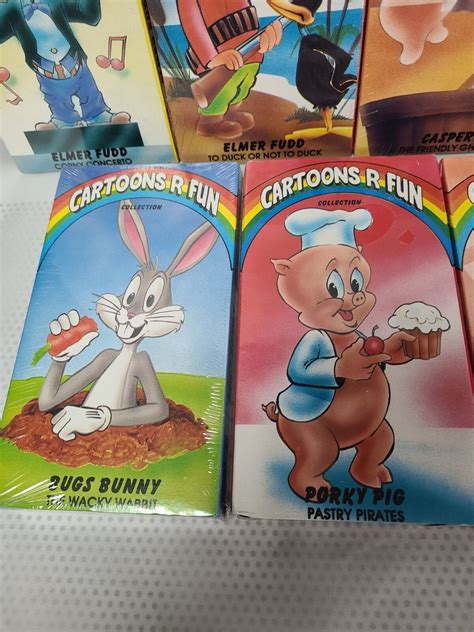 7 Cartoons R Fun Vhs Lot Bugs Daffy Casper Porky Elmer Little Lulu Still Wrapped Ebay