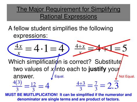 Ppt Simplifying Rational Expressions Powerpoint Presentation Free