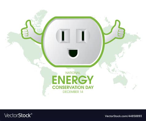 National Energy Conservation Day Poster Royalty Free Vector