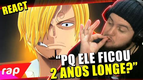 REAGINDO Rap Do Sanji One Piece APENAS UM TRAGO NERD HITS REACT