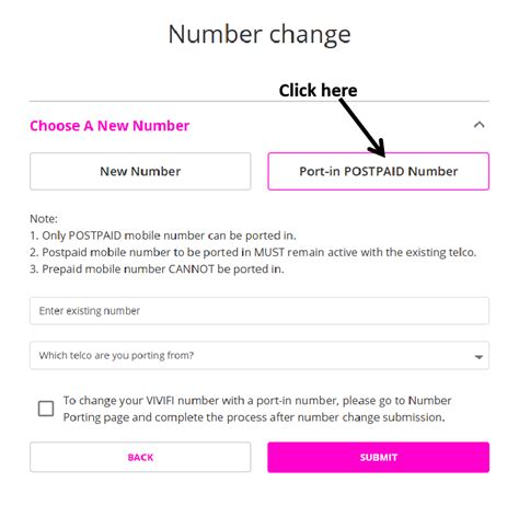 Guide On Mobile Number Porting Existing Customers VIVIFI