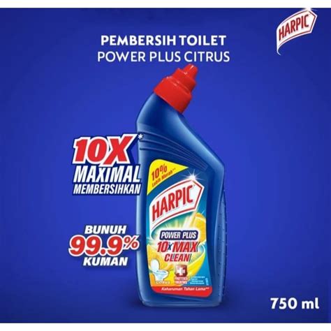 Jual Harpic Power Plus X Max Clean Citrus Ml Shopee Indonesia