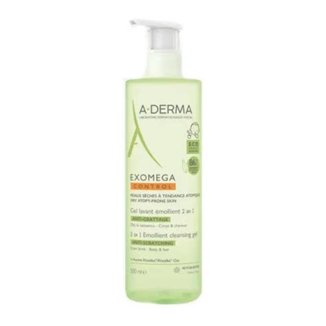 A Derma Exomega Control Gel Lavant Mollient Anti Grattage Ml