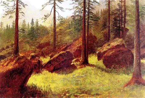 Wooded Landscape By Albert Bierstadt Oil Painting Reproduction For Sale