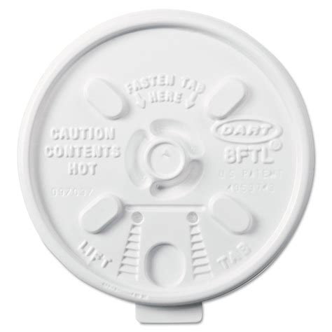 Oh Wholesale LLC Plastic Hot Cup Lids 6 10oz Cups White 1000 Carton 8FTL Servicing