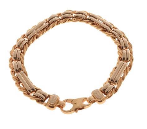 Bracciale A Maglia Grumetta 3 1 Da Donna In Oro Bicolore Jeneralcom