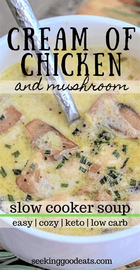 Crockpot cream of chicken and mushroom soup – Artofit