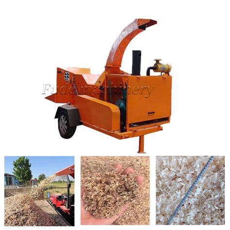 Garden Shredder Log Tree Branch Crusher Diesel Wood Chipper Machine