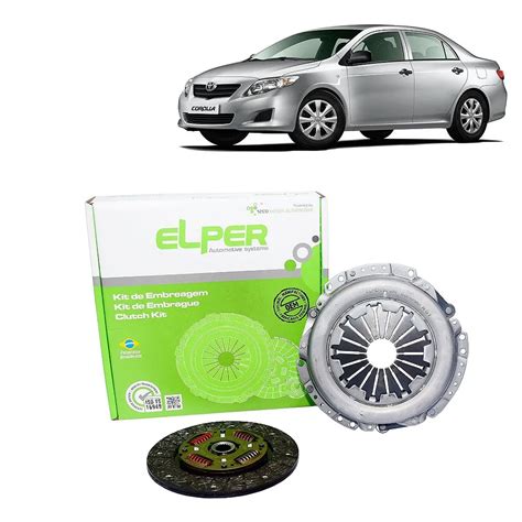 Kit De Embreagem Novo Plat Disco Elper Toyota Corolla Camillo