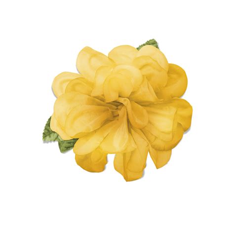 Scrapbook Pieces: Yellow Flower - embellishment