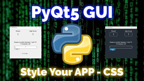 PyQt5 Python Tutorial 3 Style APP Using CSS YouTube