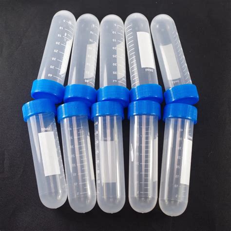 Plastic Test Tubes Centrifuge Tubes Ml Round Bottom Lot In