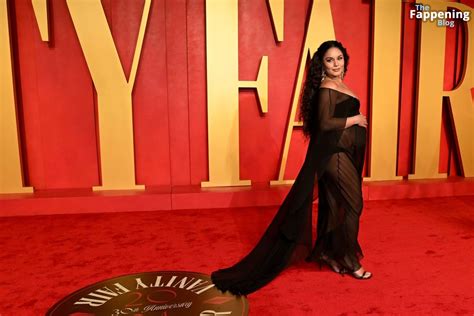 Pregnant Vanessa Hudgens Looks Stunning At The Vanity Fair Oscar