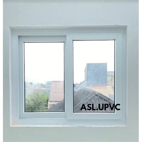 Jual Jendela Sliding UPVC Conch 2 Daun Lebar 120cm Include Pemasangan