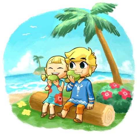 Link And Aryll Legend Of Zelda Wind Waker Zelda Art