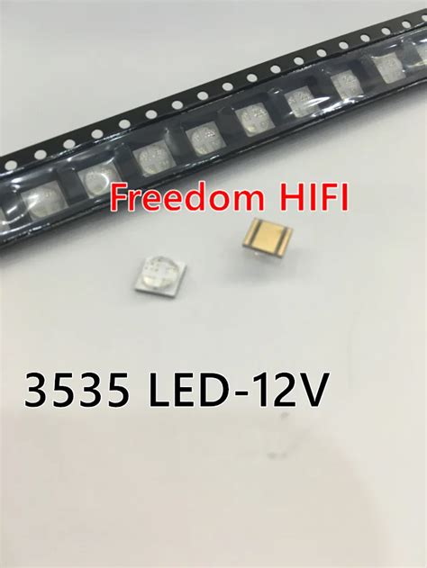 20pcs Api 3535 Blue Led High Power Smd Diodes 1 3w 350ma 80 90lm 455